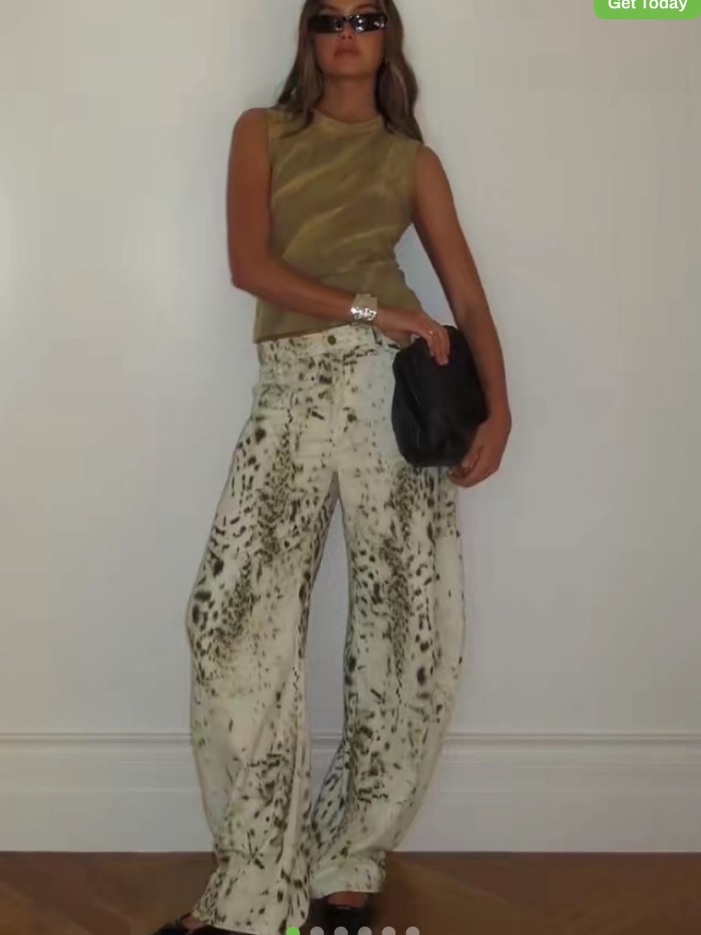 Lioness Horshoe Jeans Snow Leopard